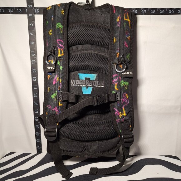 Vibedration Hydration Backpack w/o bladder - Neon Tropical - Used main image 6